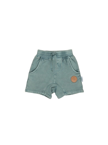 Vintage Slate Slouch Shorts