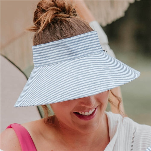 Ladies Wide-Brimmed Swim Visor Beach Hat - Stevie