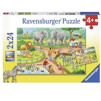 A Day at the Zoo Puzzle 2x24pc