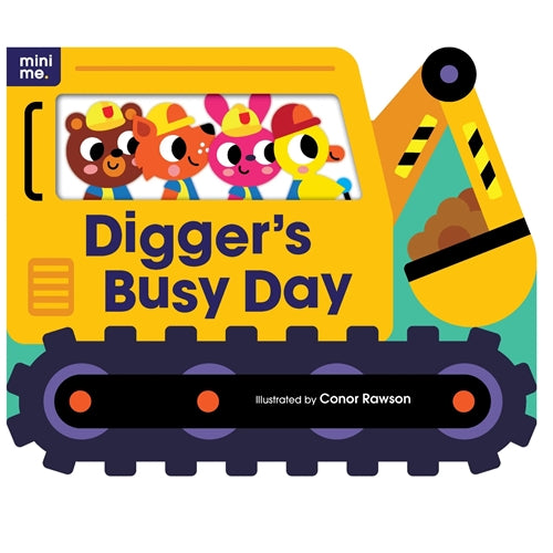 Mini Me - Shaped Board Book - Diggers Busy Day