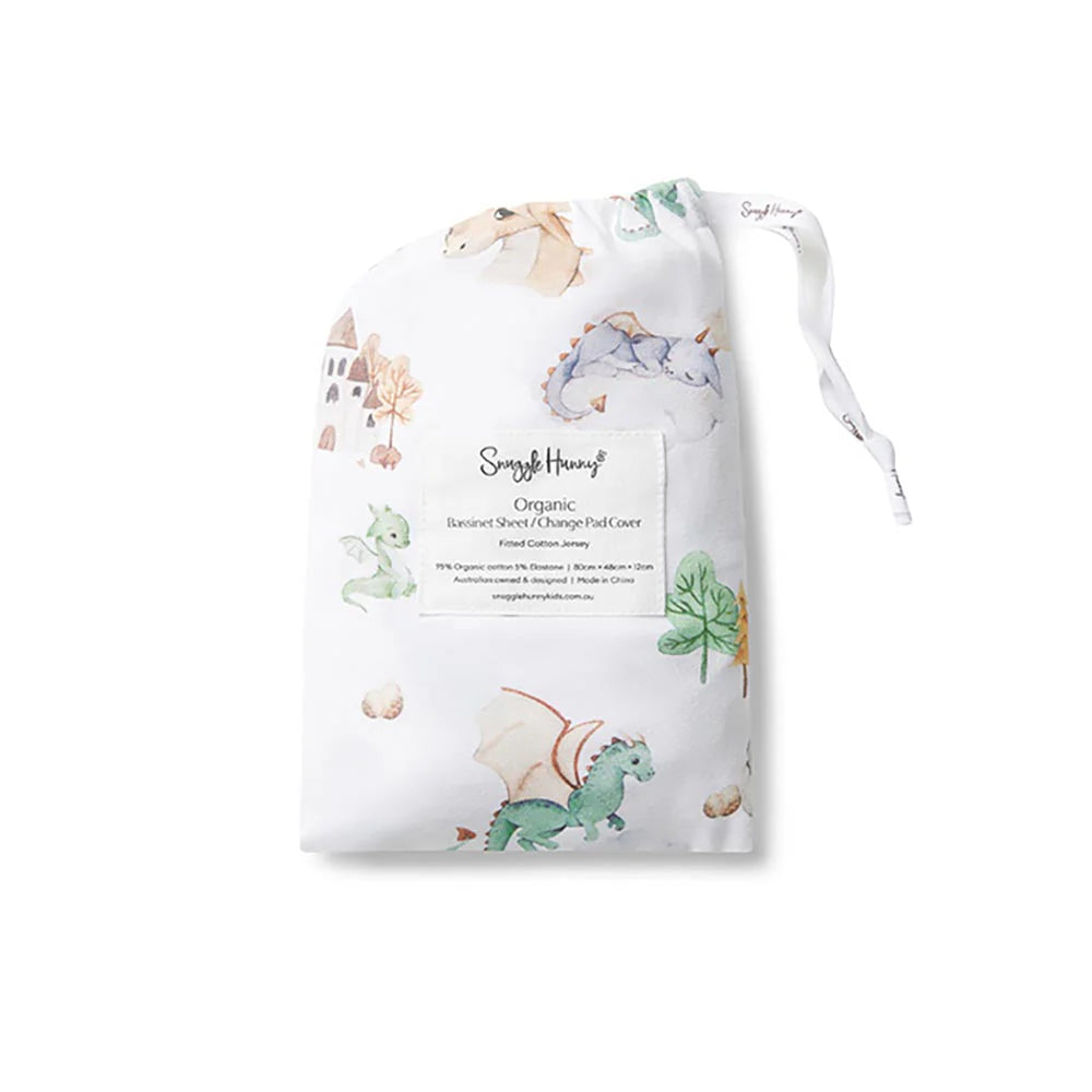 Dragon Organic Bassinet Sheet / Change Pad Cover