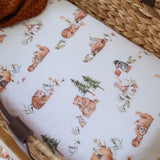 Bears Organic Bassinet Sheet / Change Pad Cover