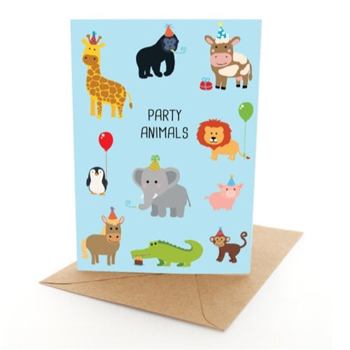 Party Animals Greeting Card
