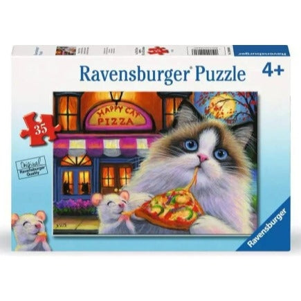 Happy Cat Pizza Puzzle 35pce