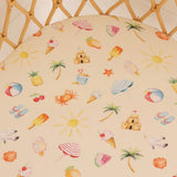 Beach Fun Organic Bassinet Sheet / Change Pad Cover