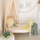 Beach Fun Organic Fitted Cot Sheet