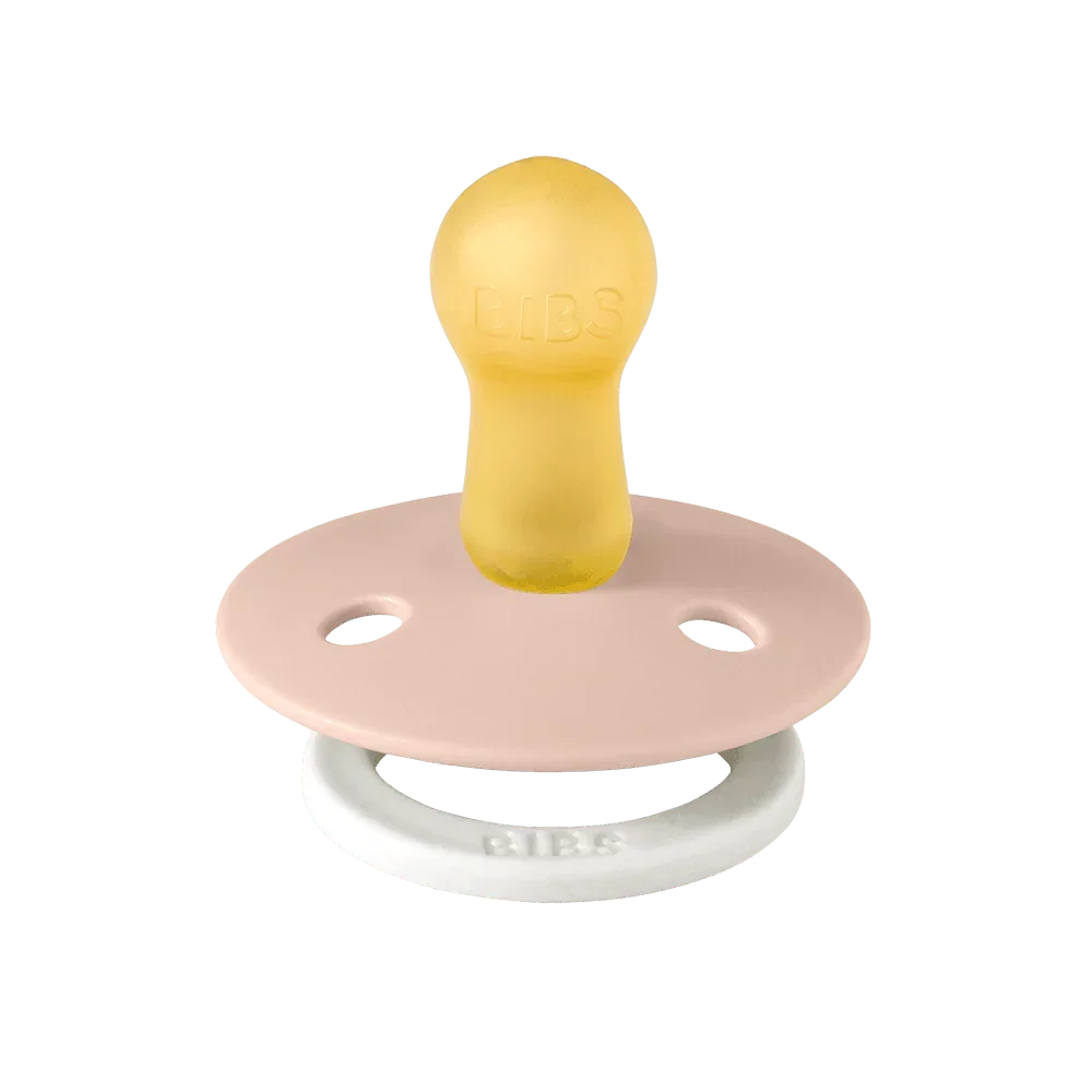 BIBS Dummies - GLOW - Natural Rubber - Blush/Vanilla