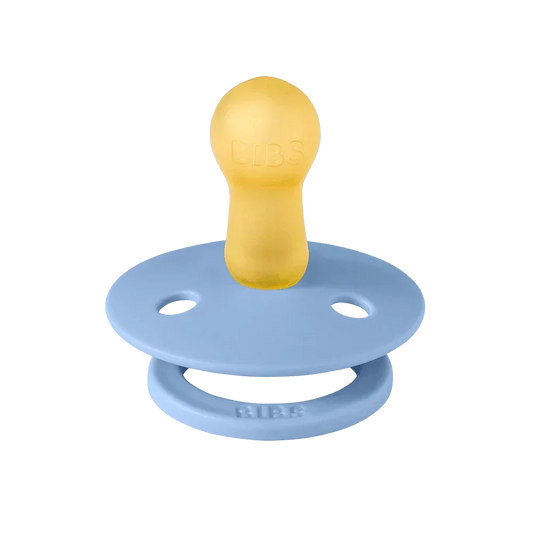 BIBS Dummies - Studio Collection - Natural Rubber - Pin Sky Blue Mix