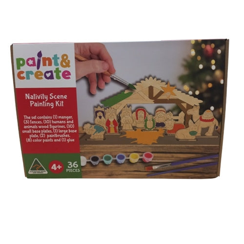 Paint & Create Nativity Scene