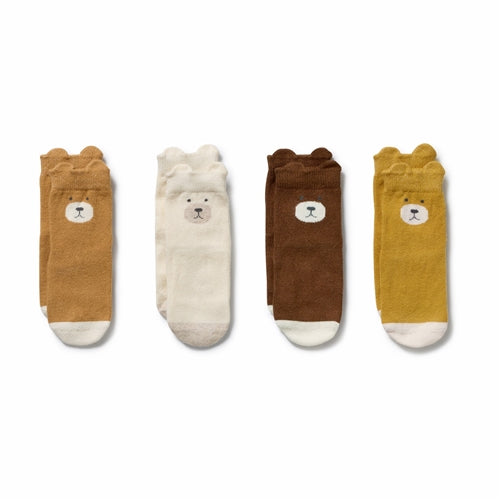 Organic 4pk Baby Socks - Neutrals