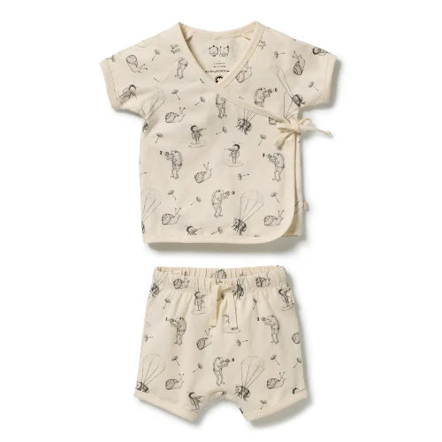 Whispering Willows Organic Kimono Set