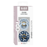BIBS Dummies - Studio Collection - Polka - Baby Blue/Steel Blue
