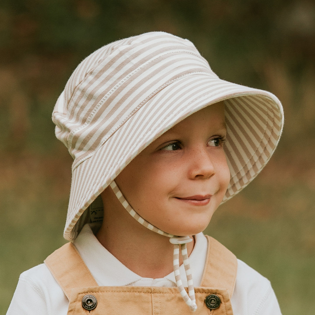 Kids Classic Bucket Hat - Natural Stripe