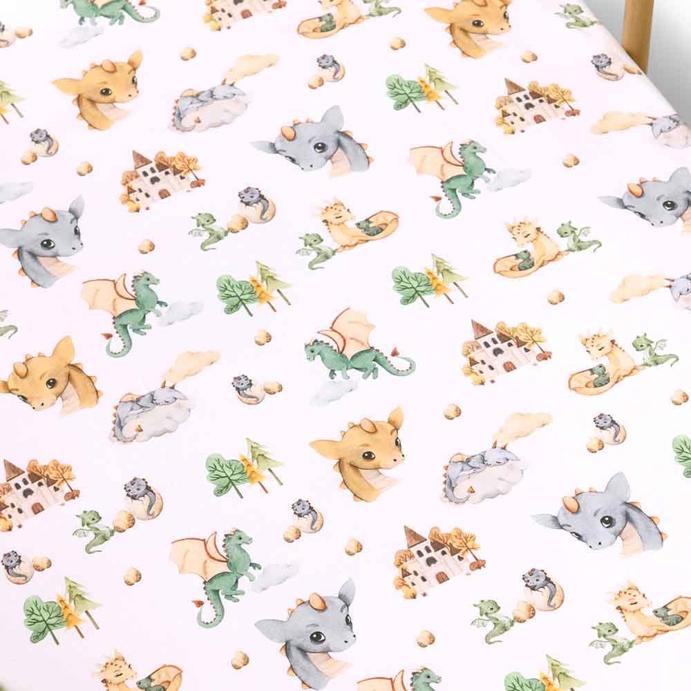 Dragon Organic Fitted Cot Sheet