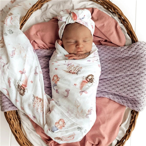 Mermaid Organic Muslin Wrap