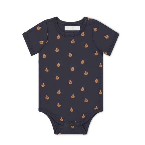 Organic Cotton Hudson Short Sleeve Bodysuit - Fox Cubs Constellation