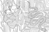 Australian Animals Gem Sticker Colouring Book