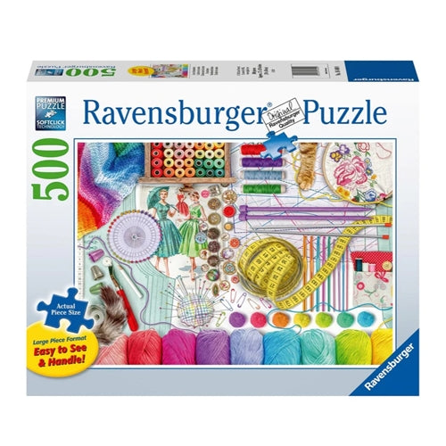 Needlework Station Puzzle - 500 piece Large Format