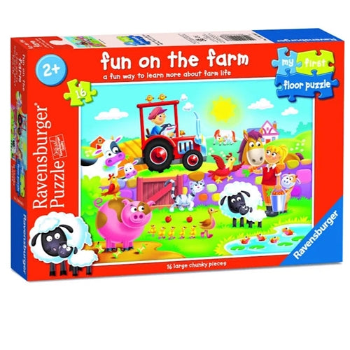 On the Farm First Floor Puzzle - 16pce