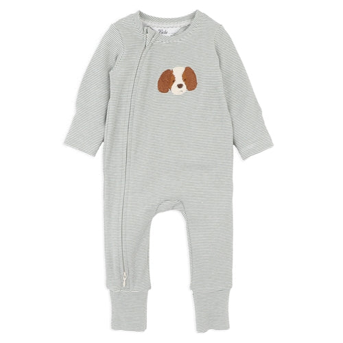 Otto Stripe Organic LS Zipsuit