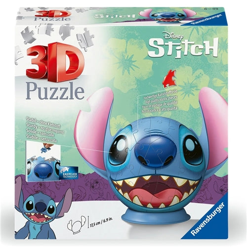 Disney 3D Puzzleball - Stitch with Ears 72 pce
