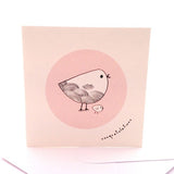 Congratulations Chick Pink Greeting Card