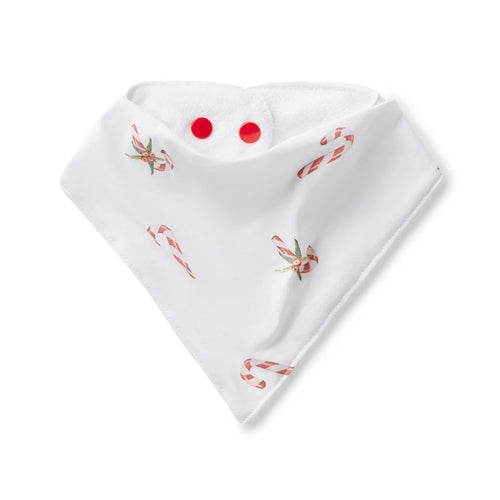 Organic Dribble Bib - Candy Cane