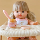 Tiny Tummies Peach Jelly Food jar and spoon set