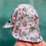 Swim Legionnaire Flap Beach Hat - Hibiscus