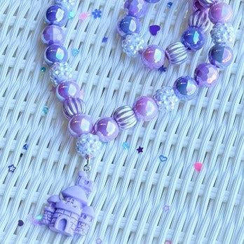 Beaded Necklace - Princess Castle