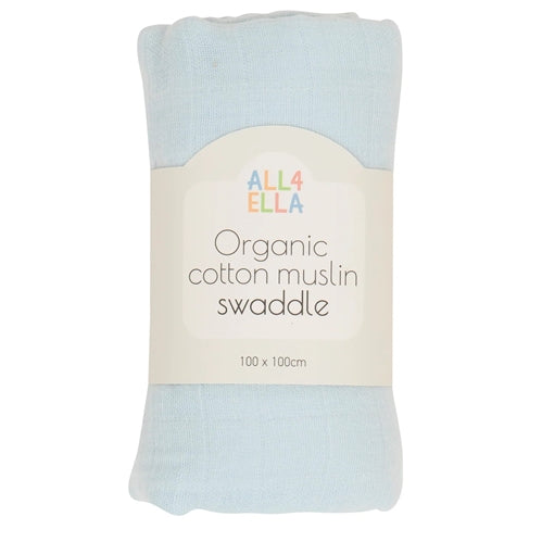 Muslin Wrap - Baby Blue