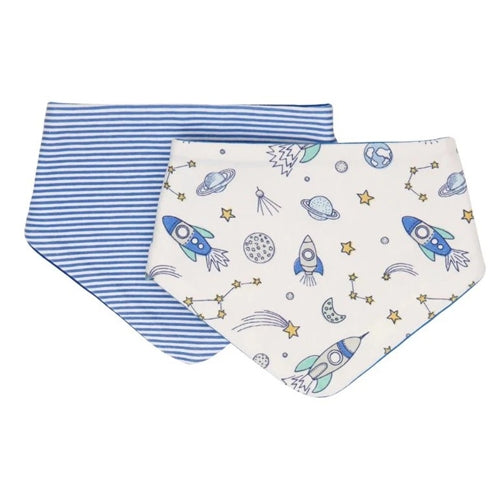 Bandana Bibs 2pk - Blast Off