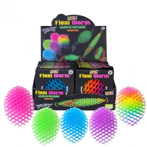 Glow in the Dark Flexi Worm - Medium