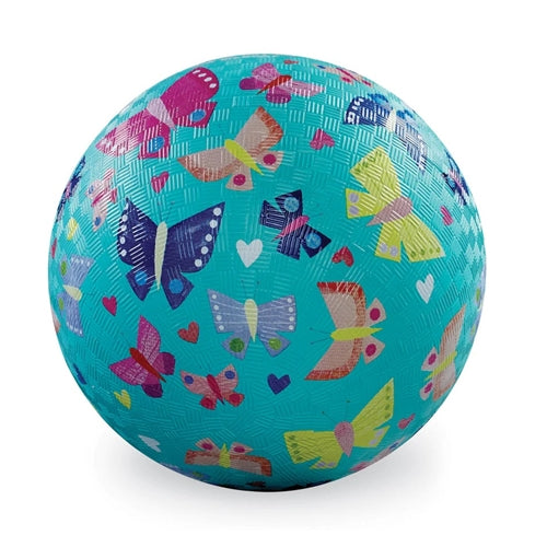 Crocodile Creek Playground Ball Butterfly Rainbow - 7inch