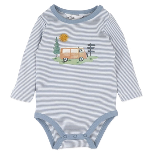 Alvin Organic Stripe LS Bodysuit