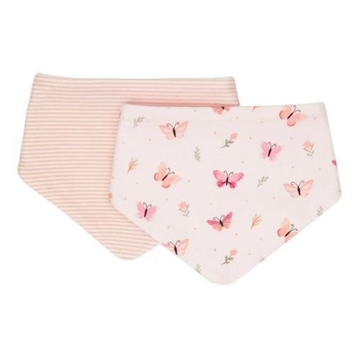 Bandana Bibs 2pk - Sweet Butterfly
