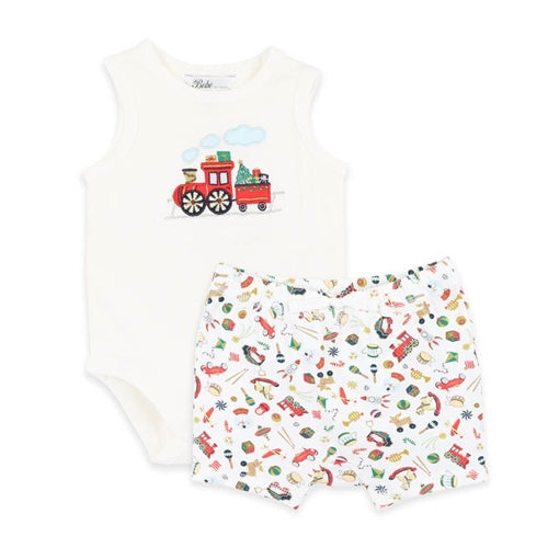 FESTIVE Train Singletsuit and Shorts Set