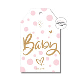 Gift Tag - Spotty Baby Pink