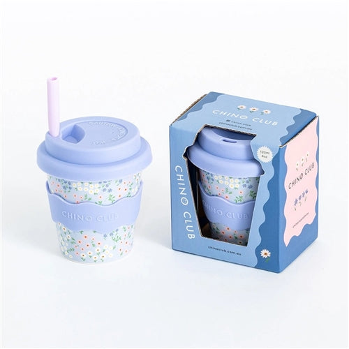 Blue Floral Babychino Cup 4oz