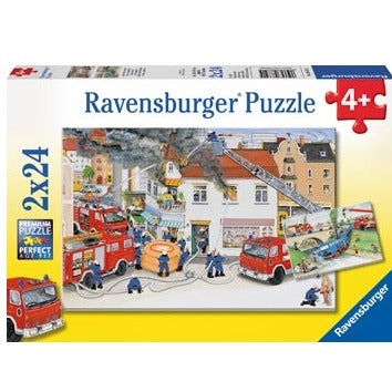 Busy Fire Brigade Puzzle 2x24pc