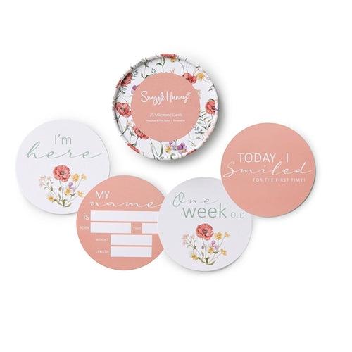 Meadow & Pink Sand Reversible Milestone Cards