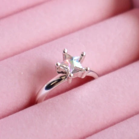 Crystal Shining Star Ring