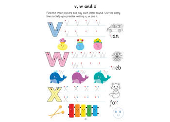 First Writing Sticker Book