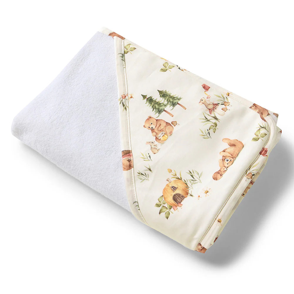 Bears Organic Hooded Baby Towel