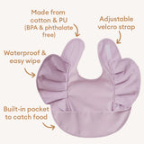 Lilac Frill Snuggle Bib