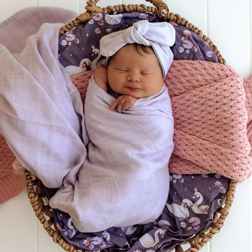Lavender Organic Muslin Wrap