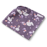 Midnight Swan Organic Jersey Wrap & Topknot Set