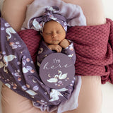 Swans and Rosa Reversible Milestone Cards