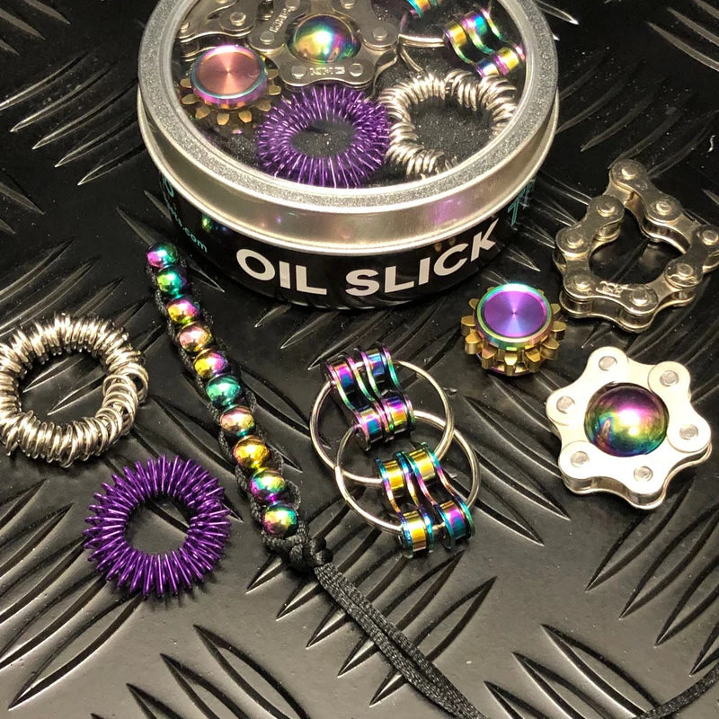 The Works Fidget Kit - Oil Slick