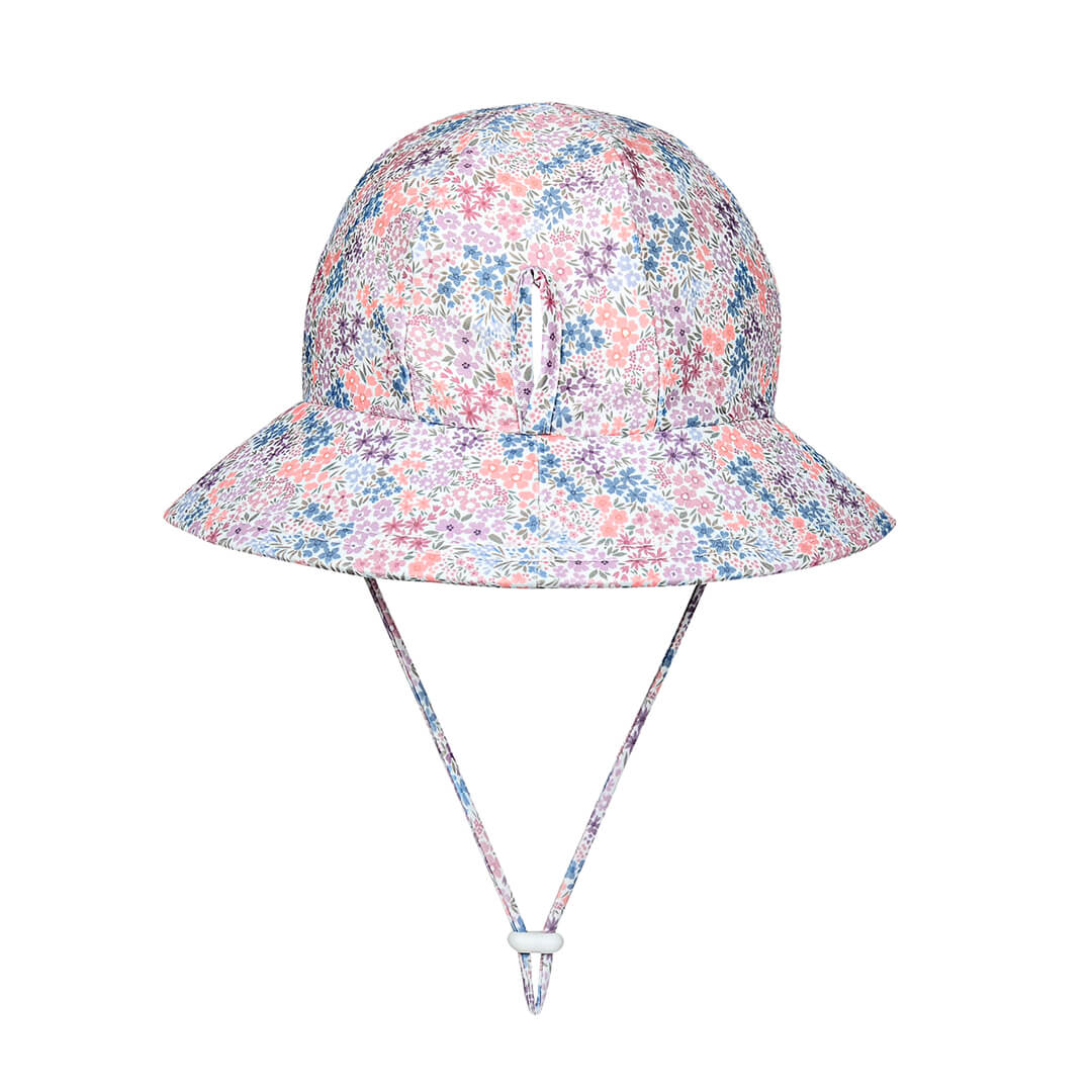 Ponytail Swim Bucket Beach Hat -  Blossom